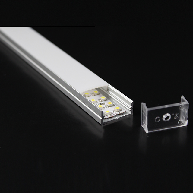 W23.5mm * H10.9mm (Larghezza interna 20mm) Profilo in alluminio LED senza ala